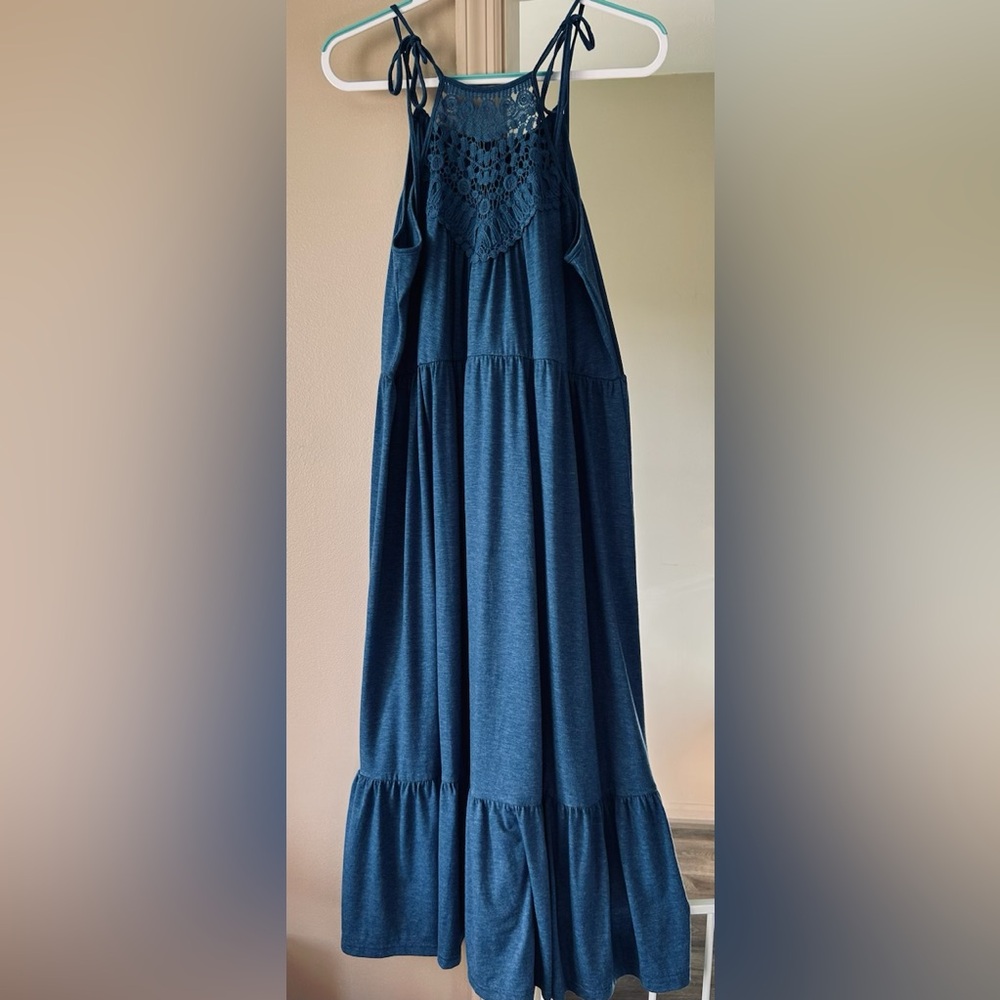 NEVER WORN. Size large High neck dress